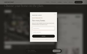 Sign-up dialog asking for email and mobile